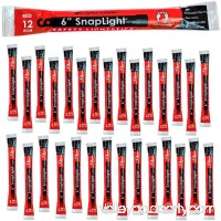 Cyalume SnapLight 6" Light Sticks, Red,12 Hour Duration (30 Pack)   